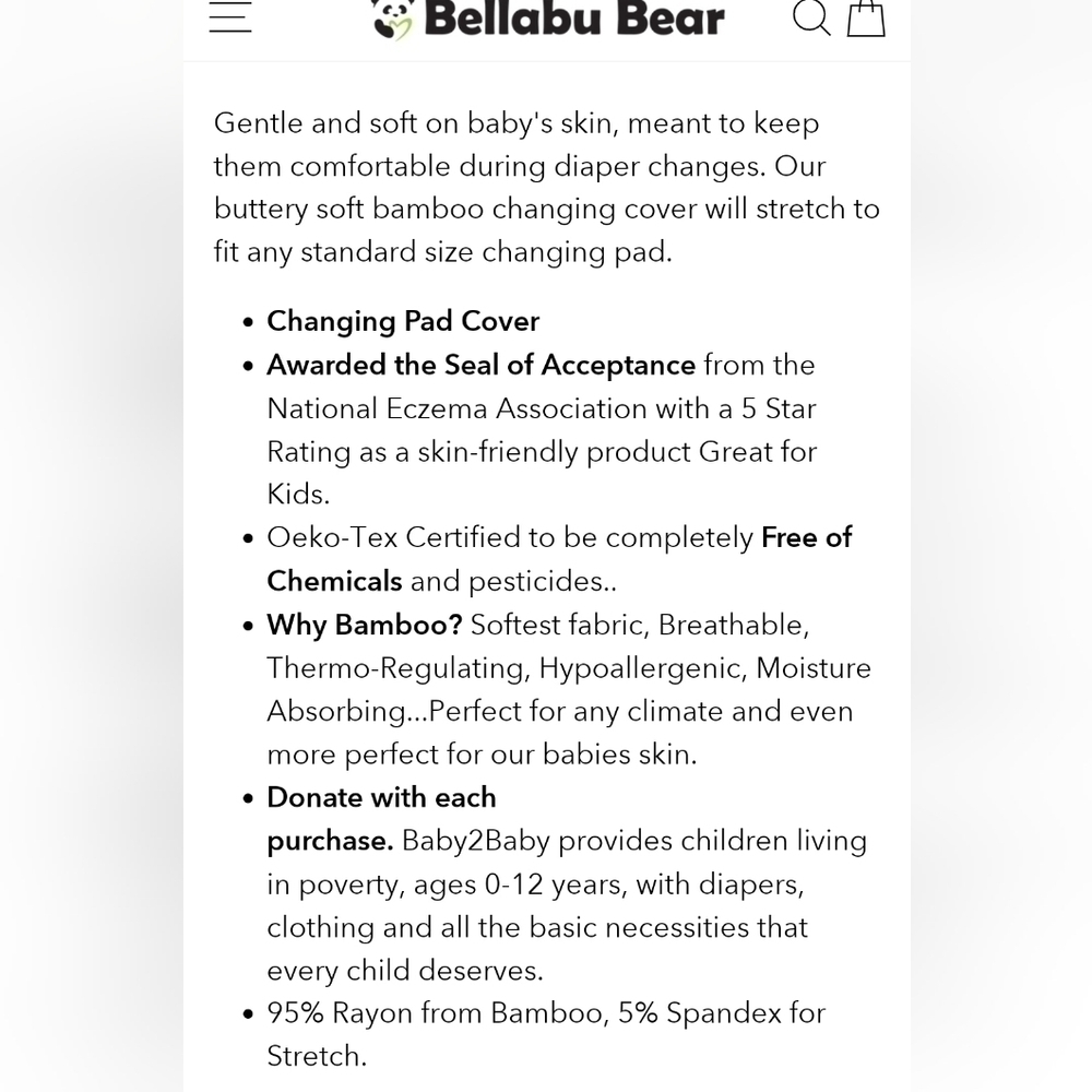 Bellabu Bear Changing Pad Cover Green - Picture 3 of 6